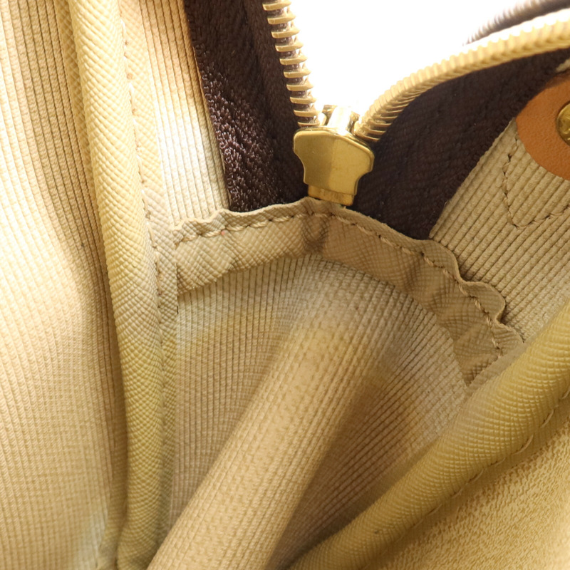 LOUIS VUITTON Monogram Reporter PM金扣肩背袋棕色-16