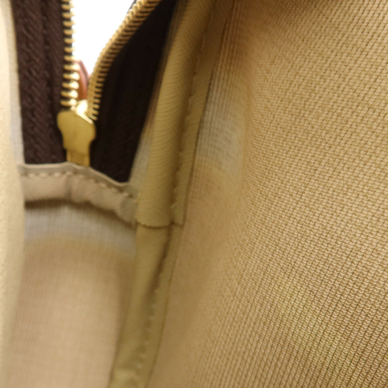 LOUIS VUITTON Monogram Reporter PM金扣肩背袋棕色-17