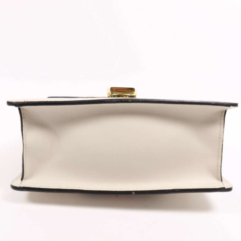 GUCCI 牛皮皮革Sylvie金扣手挽肩背兩用袋-3