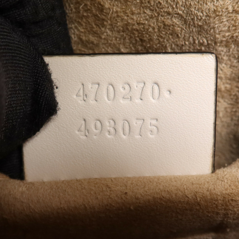 GUCCI 牛皮皮革Sylvie金扣手挽肩背兩用袋-17