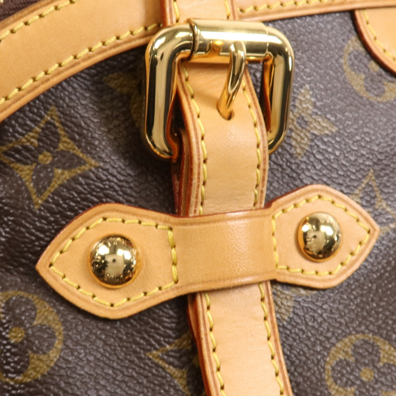 LOUIS VUITTON Monogram Tivoli GM金扣肩背袋-10