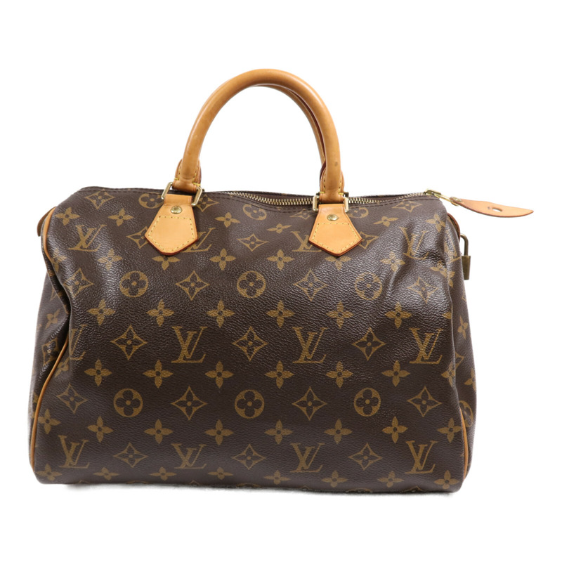 LOUIS VUITTON Monogram Speedy 30金扣手挽袋-0