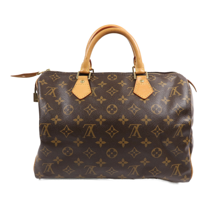 LOUIS VUITTON Monogram Speedy 30金扣手挽袋-1
