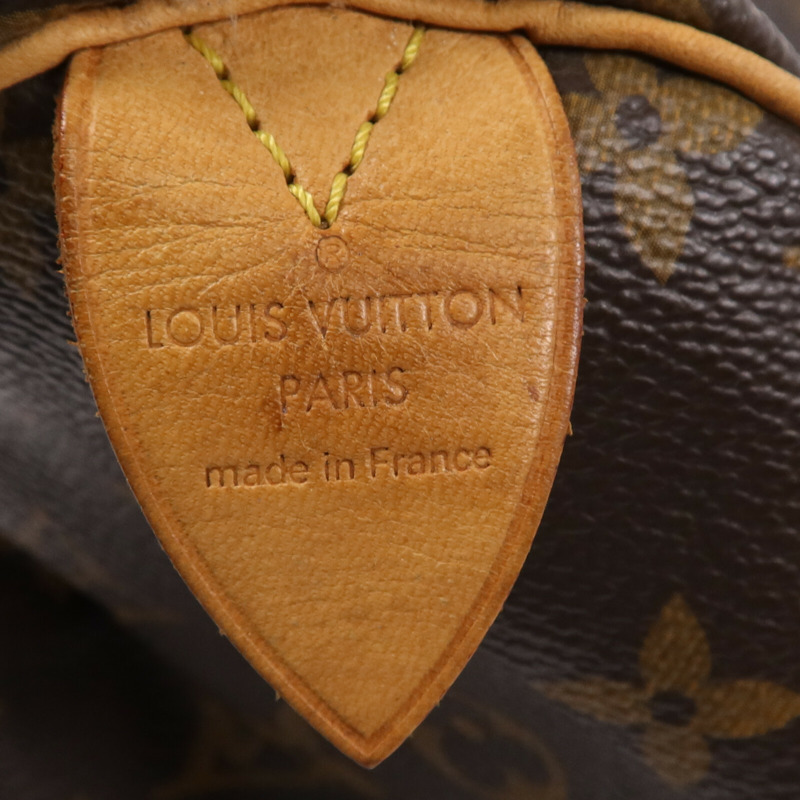 LOUIS VUITTON Monogram Speedy 30金扣手挽袋-12