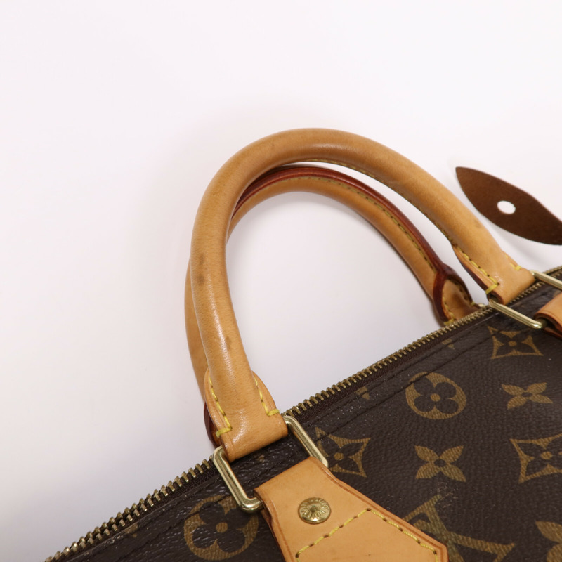 LOUIS VUITTON Monogram Speedy 30金扣手挽袋-18
