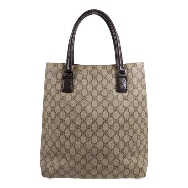 GUCCI 塗層帆布Tote Bag銀扣手挽袋-1