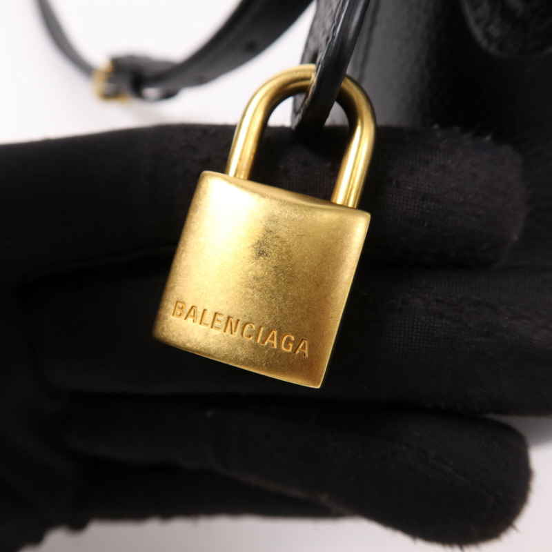 BALENCIAGA 牛皮皮革Ville Small金扣手挽肩背兩用袋-9