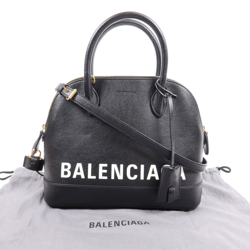 BALENCIAGA 牛皮皮革Ville Small金扣手挽肩背兩用袋-11