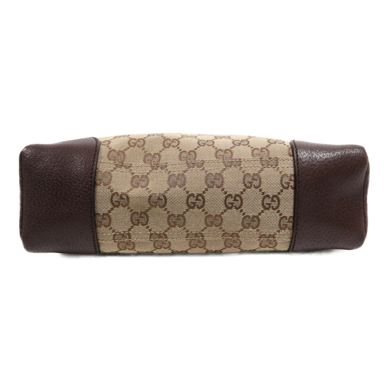 GUCCI 帆布Shoulder Bag銀扣肩背袋-3