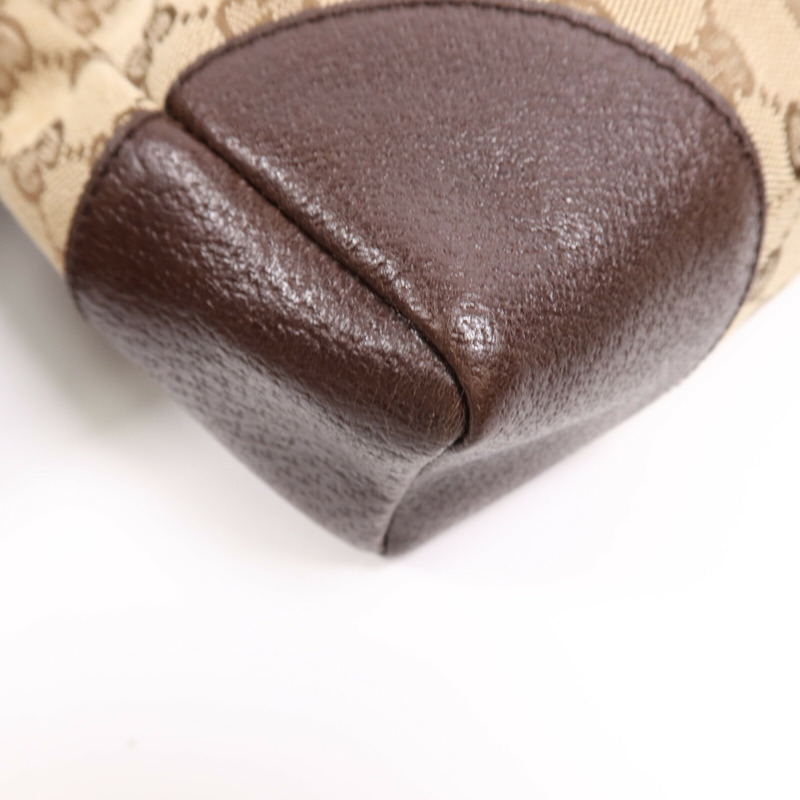 GUCCI 帆布Shoulder Bag銀扣肩背袋-7