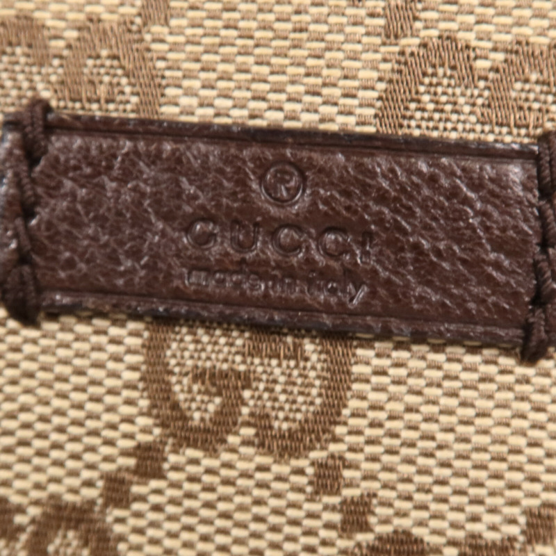 GUCCI 帆布Shoulder Bag銀扣肩背袋-10