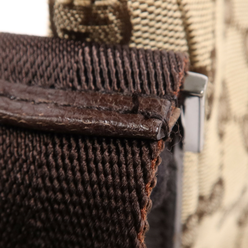 GUCCI 帆布Shoulder Bag銀扣肩背袋-11