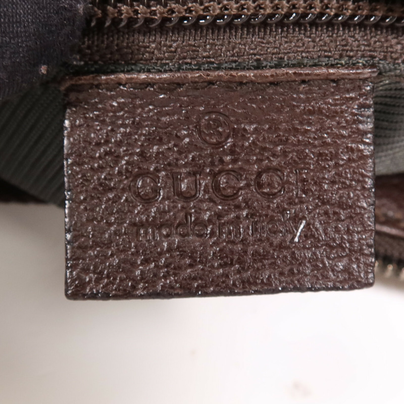 GUCCI 帆布Shoulder Bag銀扣肩背袋-13