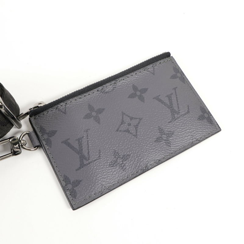 LOUIS VUITTON Monogram Eclipse Gaston銀扣肩背袋-9