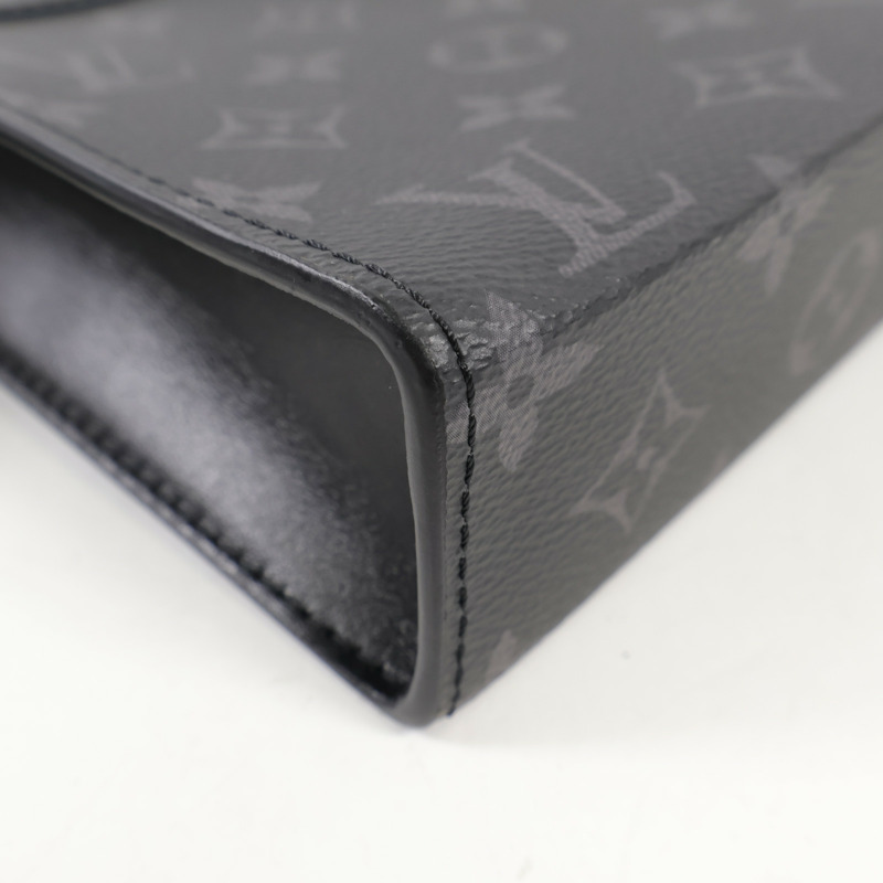 LOUIS VUITTON Monogram Eclipse Gaston銀扣肩背袋-12