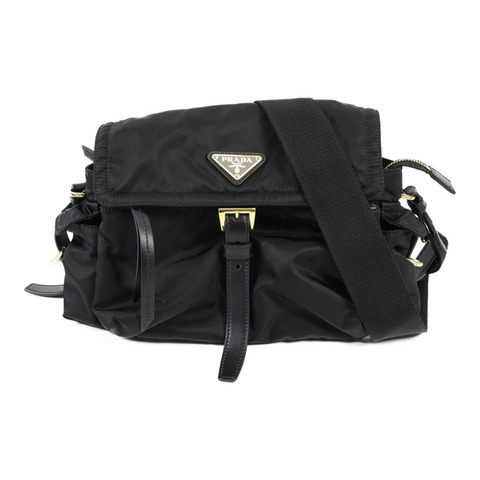 PRADA 尼龍Shoulder Bag金扣肩背袋