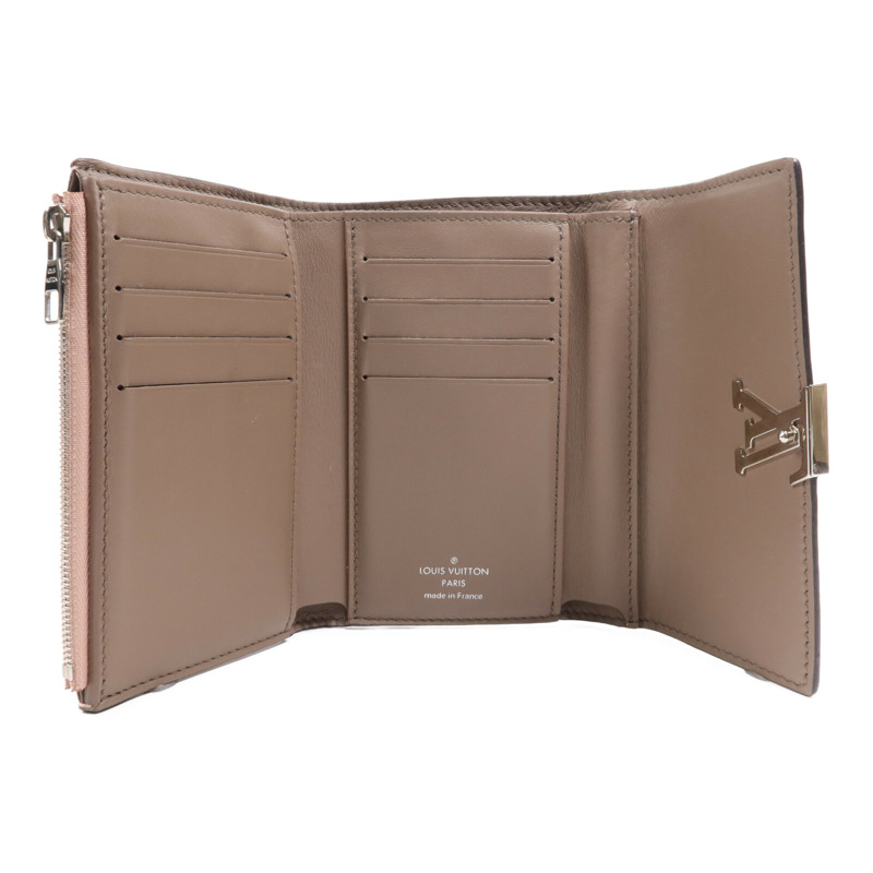 LOUIS VUITTON Taurillon皮革Capucines Compact銀扣錢包-4