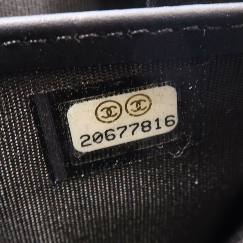 CHANEL 漆皮皮革Long Wallet銀扣長錢包-9