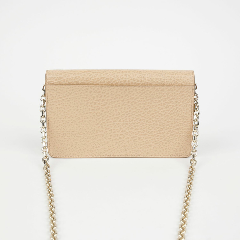 MAISON MARGIELA S56UI0147 縫線鏈條皮夾斜背包-1