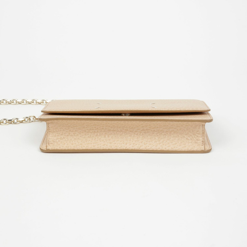 MAISON MARGIELA S56UI0147 縫線鏈條皮夾斜背包-3