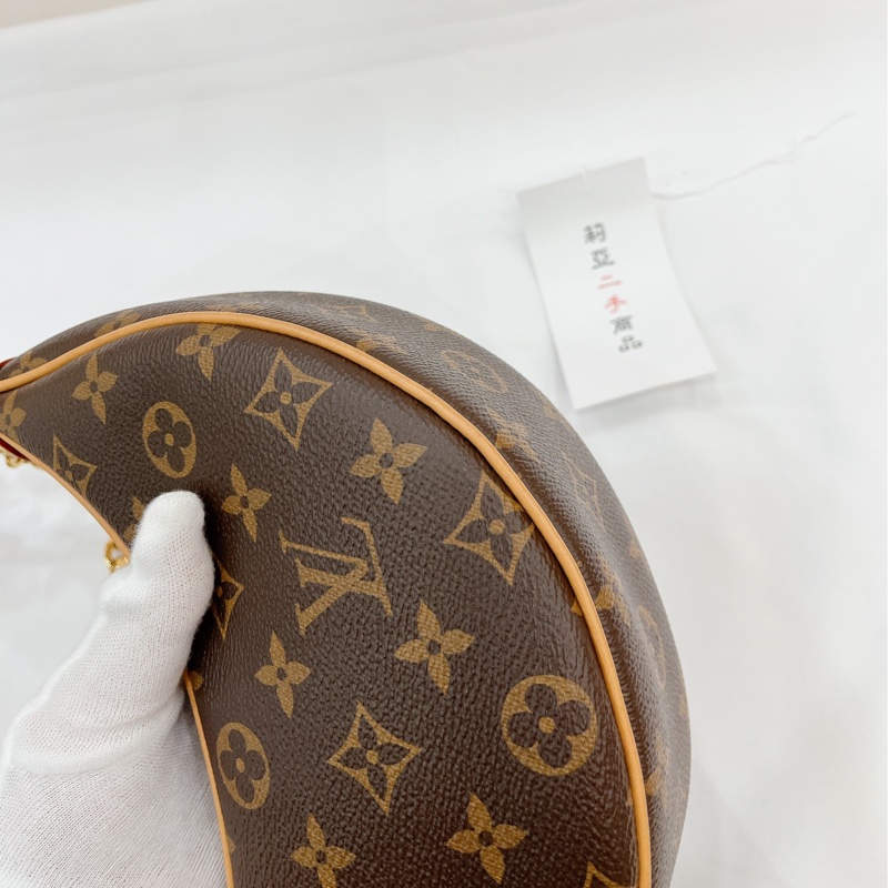 莉亞精品♡Lv M81098 老花 彎月 月亮包 二手-10