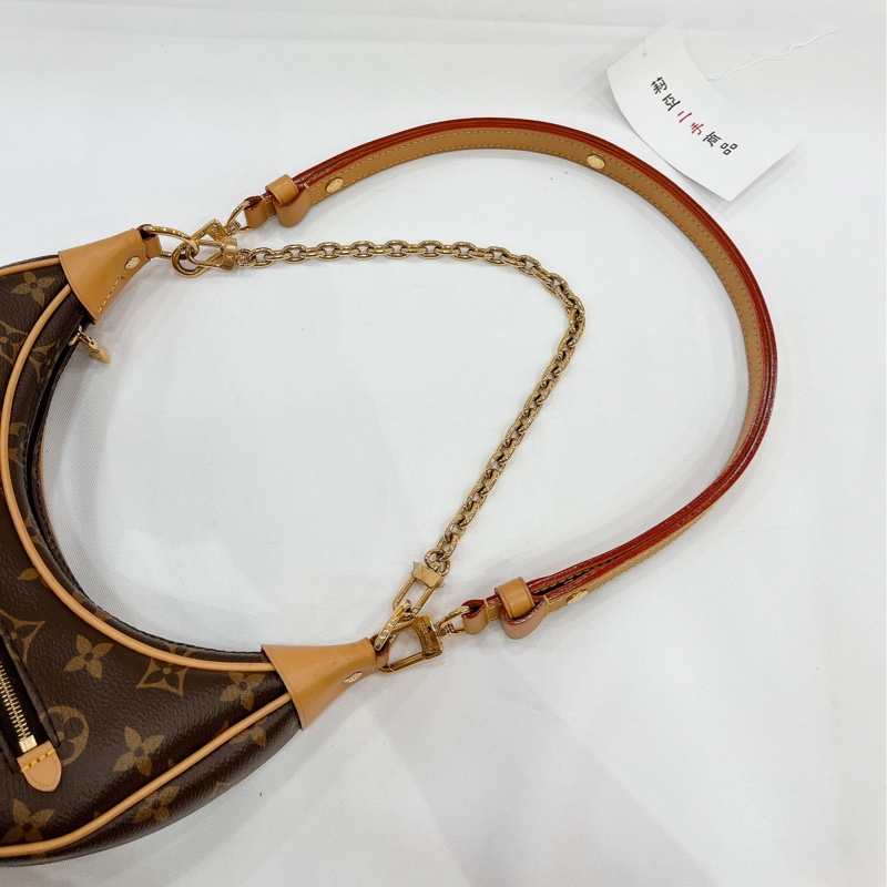 莉亞精品♡Lv M81098 老花 彎月 月亮包 二手-16