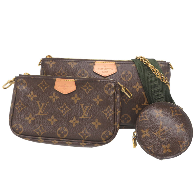 路易威登 Multi Pochette Accessoires 女士手拿包 M44813 Monogram 棕色-0