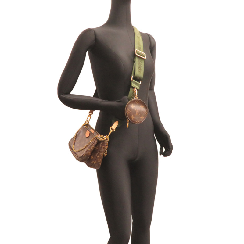 路易威登 Multi Pochette Accessoires 女士手拿包 M44813 Monogram 棕色-6