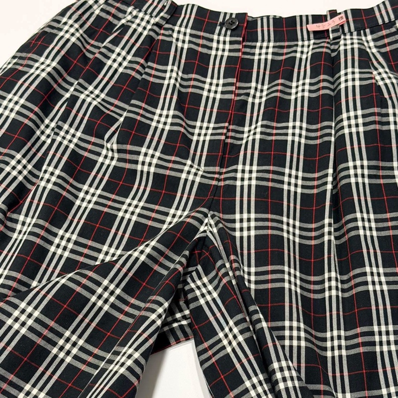 BURBERRY格紋五分褲-7