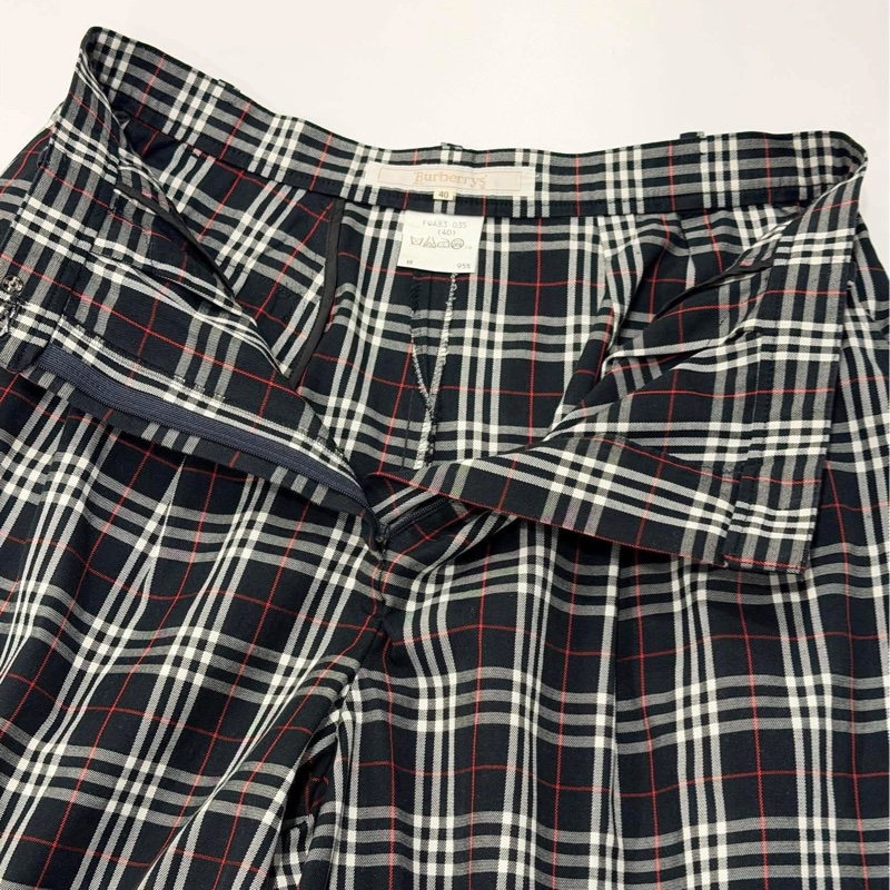 BURBERRY格紋五分褲-8