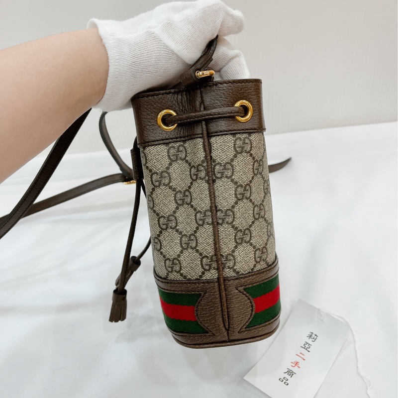 莉亞精品♡Gucci 550620 Mini老花水桶  二手-5