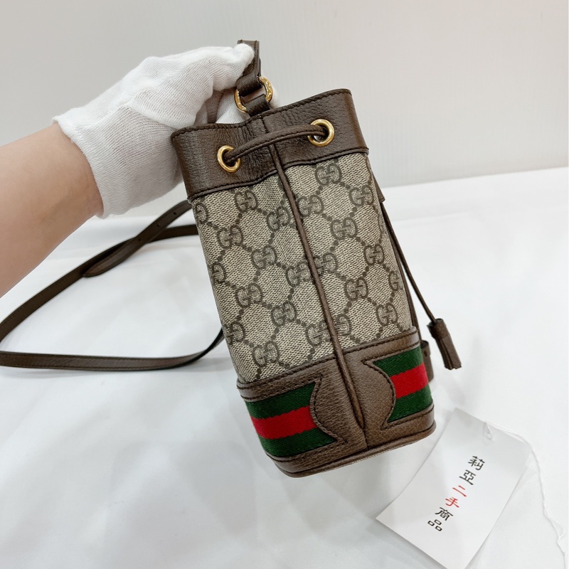 莉亞精品♡Gucci 550620 Mini老花水桶  二手-6
