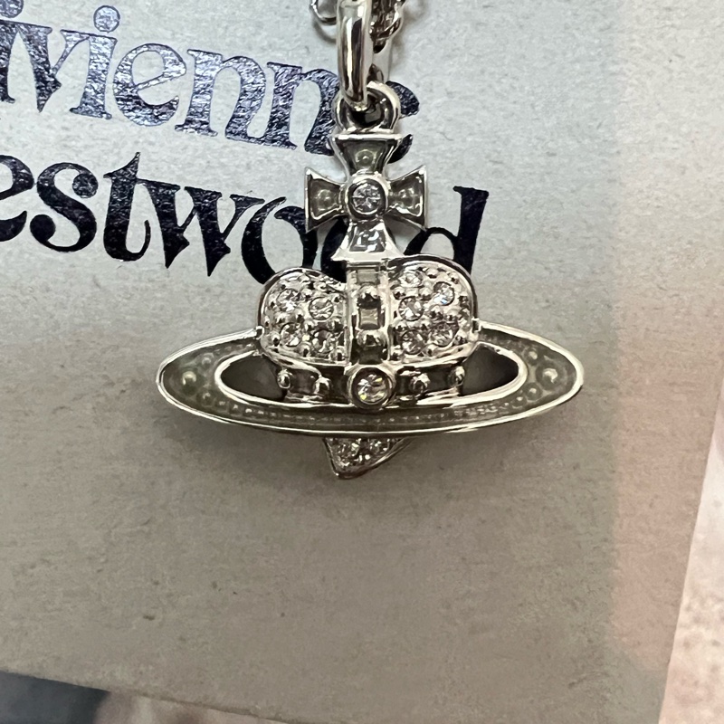 Vivienne Westwood 愛心水鑽項鍊-0