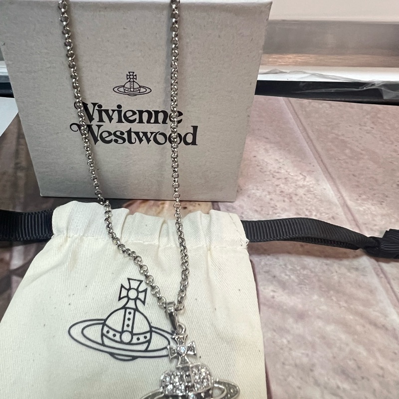 Vivienne Westwood 愛心水鑽項鍊-3