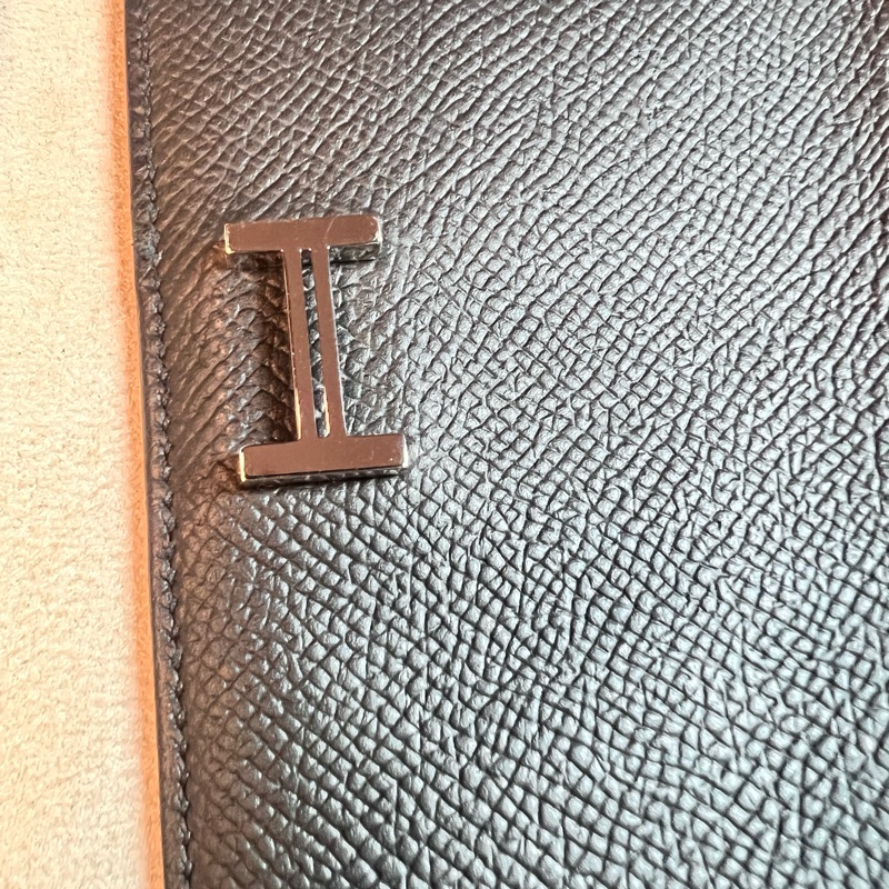 HERMES 愛馬仕Bearn Epsom經典H釦牛皮短夾-1