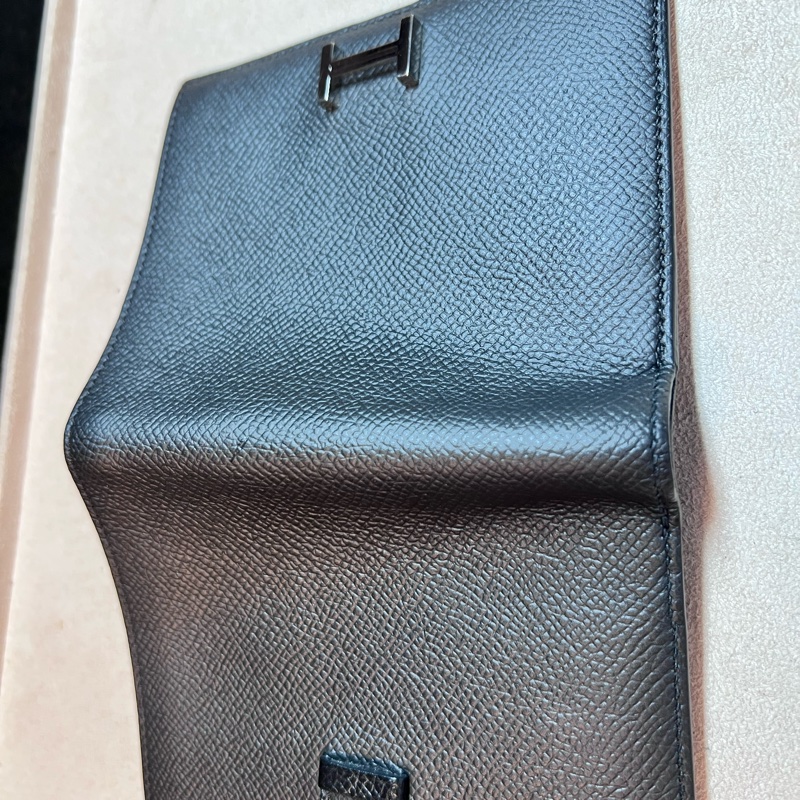 HERMES 愛馬仕Bearn Epsom經典H釦牛皮短夾-2