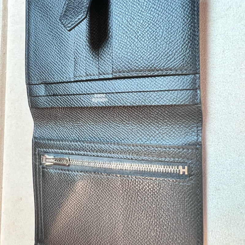 HERMES 愛馬仕Bearn Epsom經典H釦牛皮短夾-3