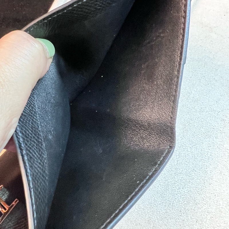 HERMES 愛馬仕Bearn Epsom經典H釦牛皮短夾-4