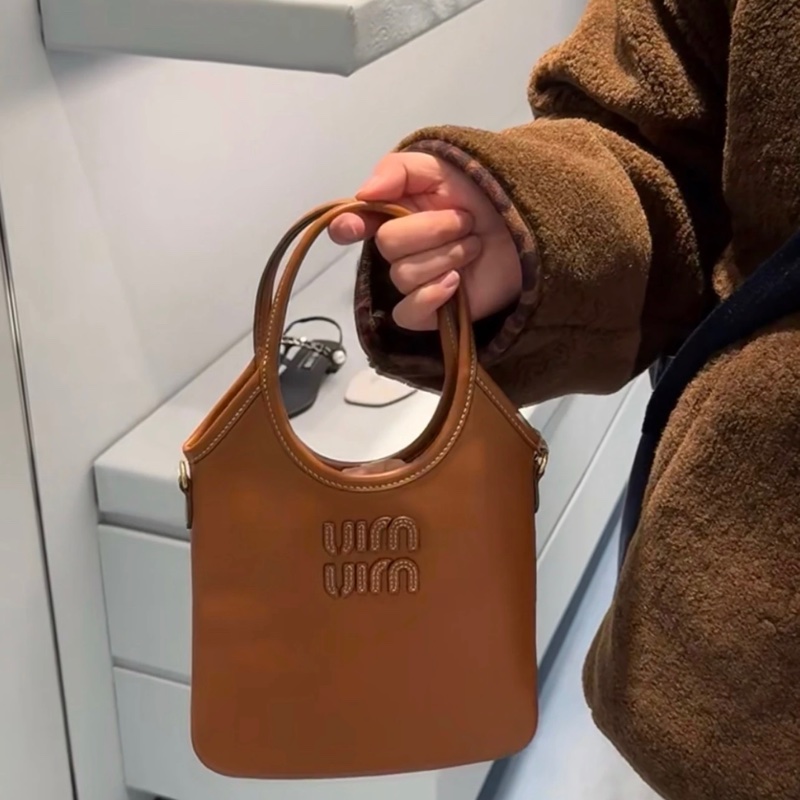 Miu Miu Ivy 迷你 手提袋 干邑色-4