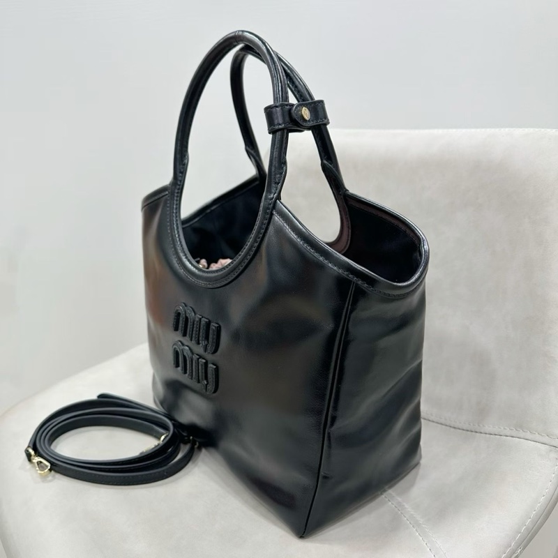 Miu Miu Ivy 皮革手提袋 小號-2