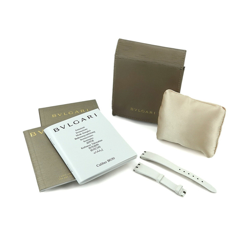 寶格麗 B-zero1 BZ23S 女士腕錶,鑲鑽錶圈,鑲嵌 12 顆鑽石,藍色錶殼,石英機芯-1