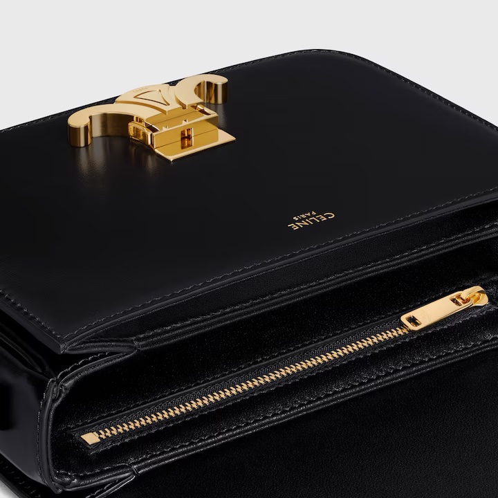 CELINE TEEN TRIOMPHE亮澤牛皮革手袋-2