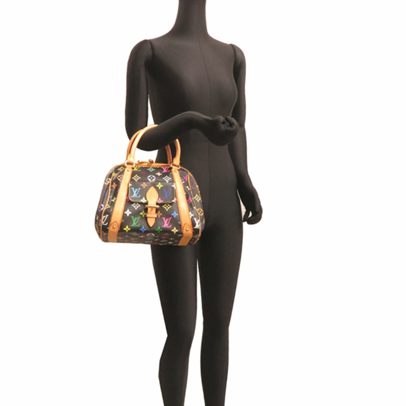 路易威登 Priscilla 女士手提包 M40097(已停產)Monogram Multicolore 黑色-7