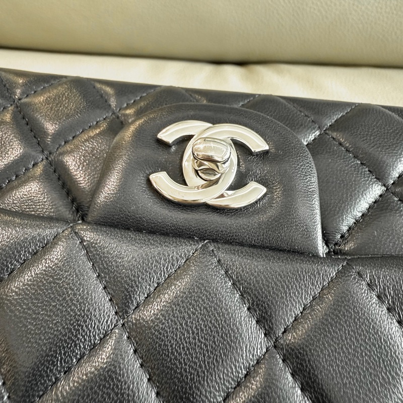 「M.Y精品」小香 晶片款 cf20 coco20 大mini 黑銀-19