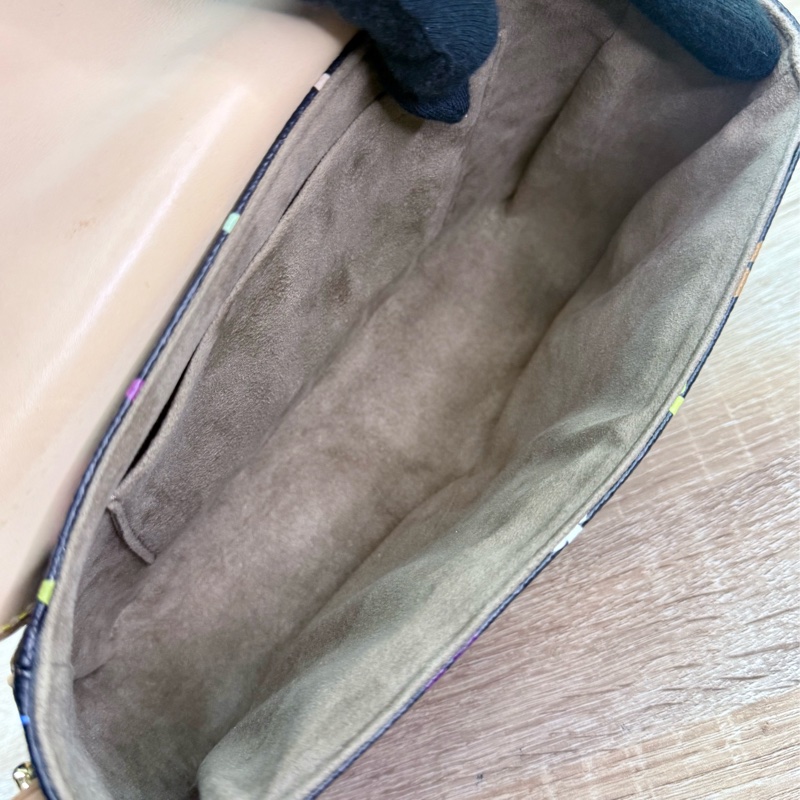 LV M92639 超新限量絕版停產村上隆聯名黑彩肩背斜背郵差包-22