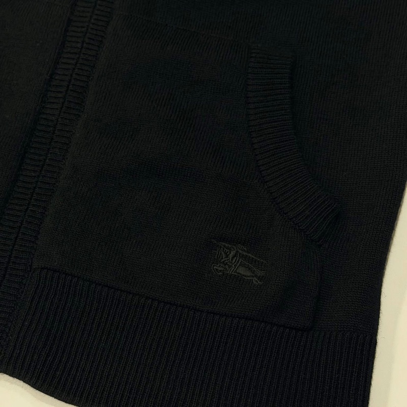 Burberry 倫敦 連帽格紋戰馬抽繩羊毛外套-2