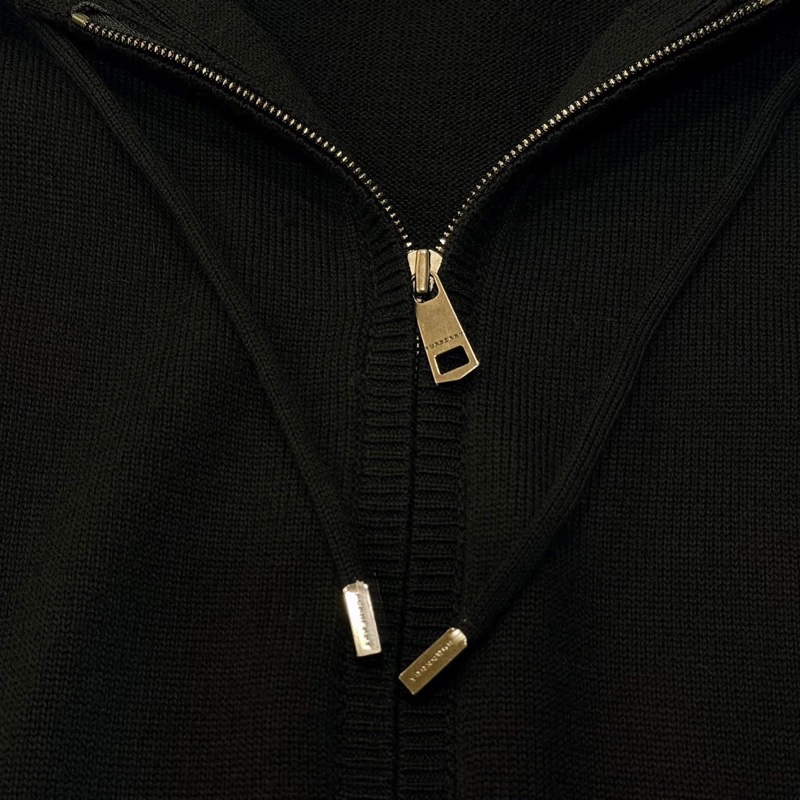 Burberry 倫敦 連帽格紋戰馬抽繩羊毛外套-3