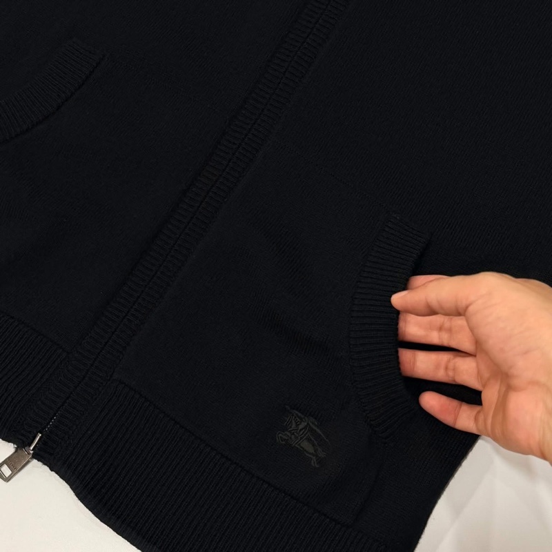 Burberry 倫敦 連帽格紋戰馬抽繩羊毛外套-5