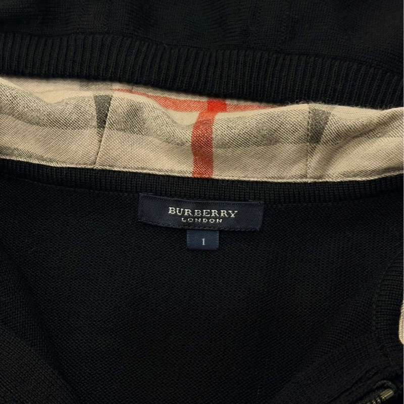 Burberry 倫敦 連帽格紋戰馬抽繩羊毛外套-8