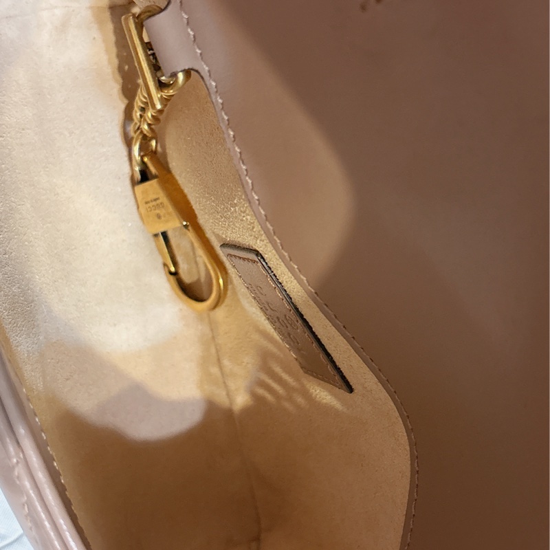 有購買票據 GUCCI Marmont supermini 奶茶色-12